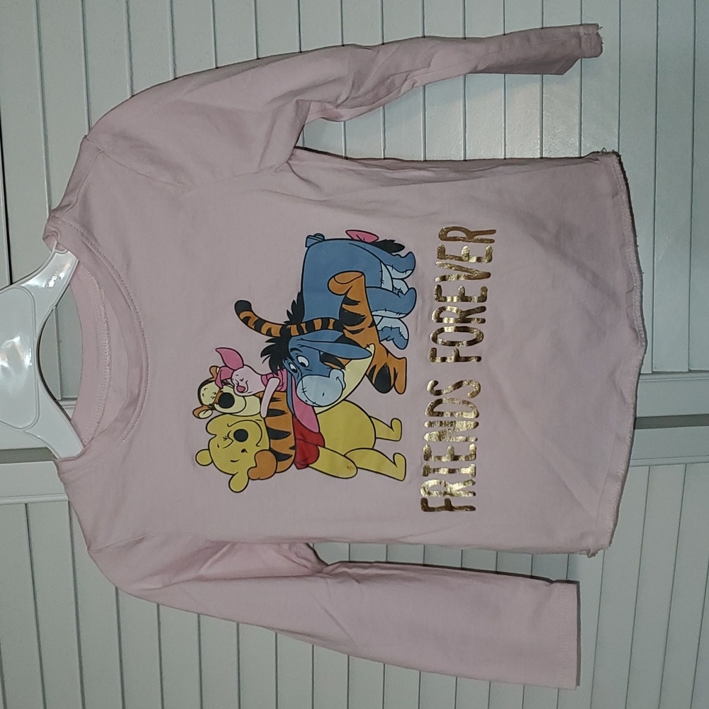 Old Navy Winnie the Pooh Friends Forever Long Sleeved Pink Shirt